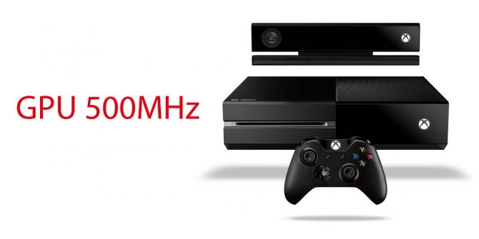 GPUはPS4が800MHz、XBOX ONEは500MHzか
